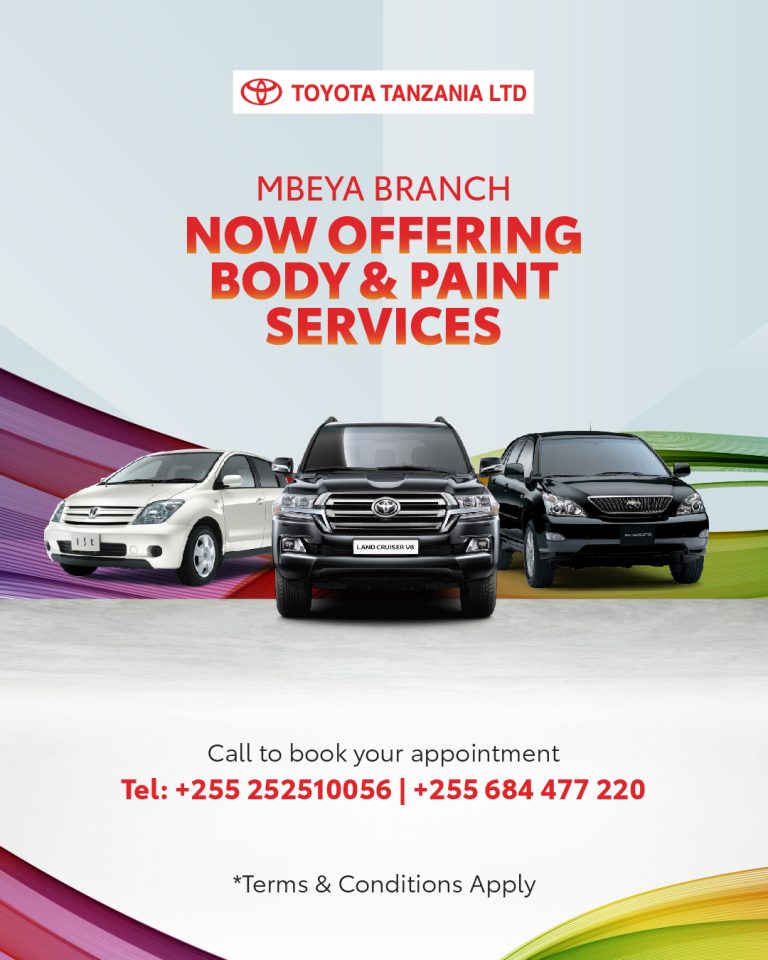 Toyota Tanzania Launches New Body and Paint Shop at Mbeya Branch